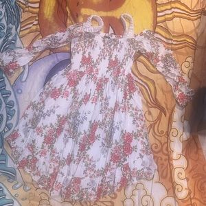 Torrid white floral dress